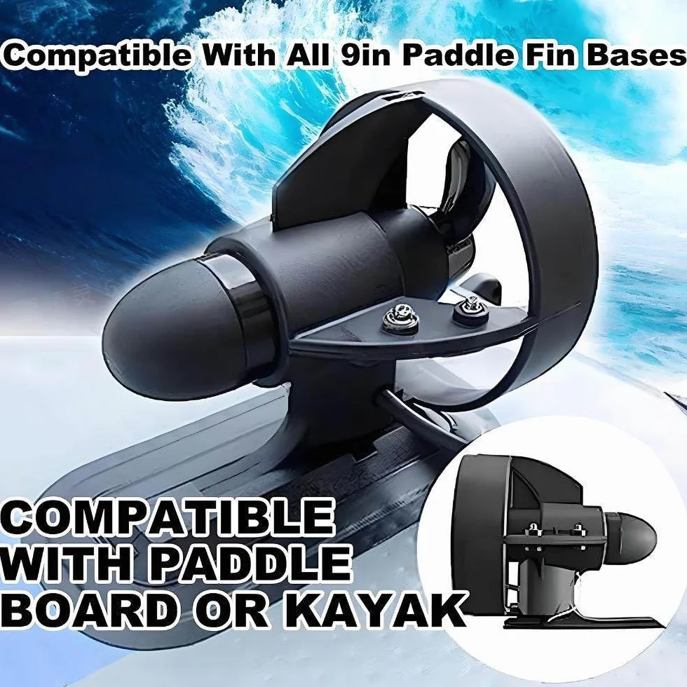 Tabla Surf Eléctrica con Motor Propulsión Subacuática 4-5 km/h 9 Pulgadas para Kayak SUP Paddle