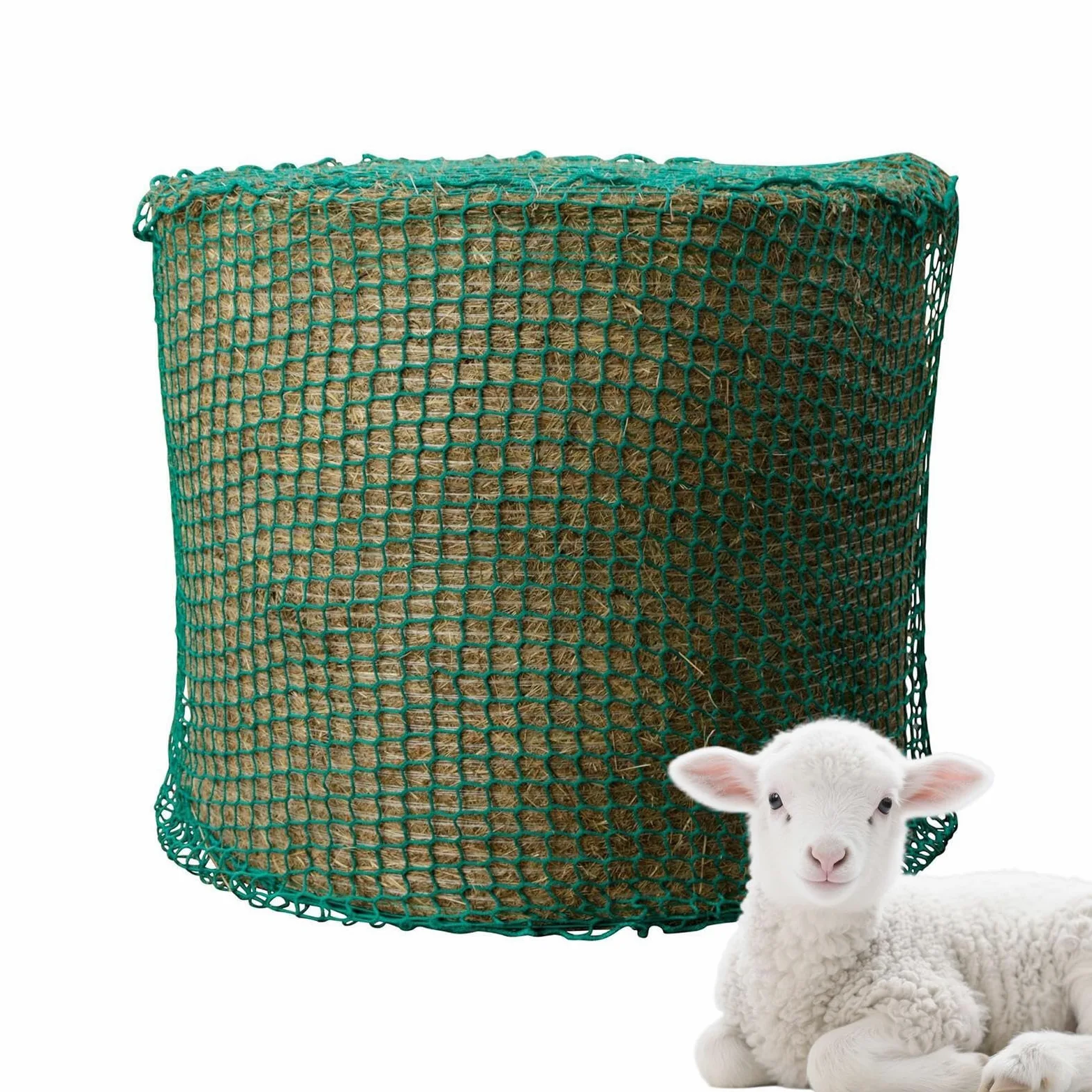 Red de Heno para Caballos Organizador De Alimento Para Caballos | Bolsa Malla Alimento Ovejas Para Pesebres, Paddocks, Veterinarios, Establos, Escuelas Ecuestres Y
