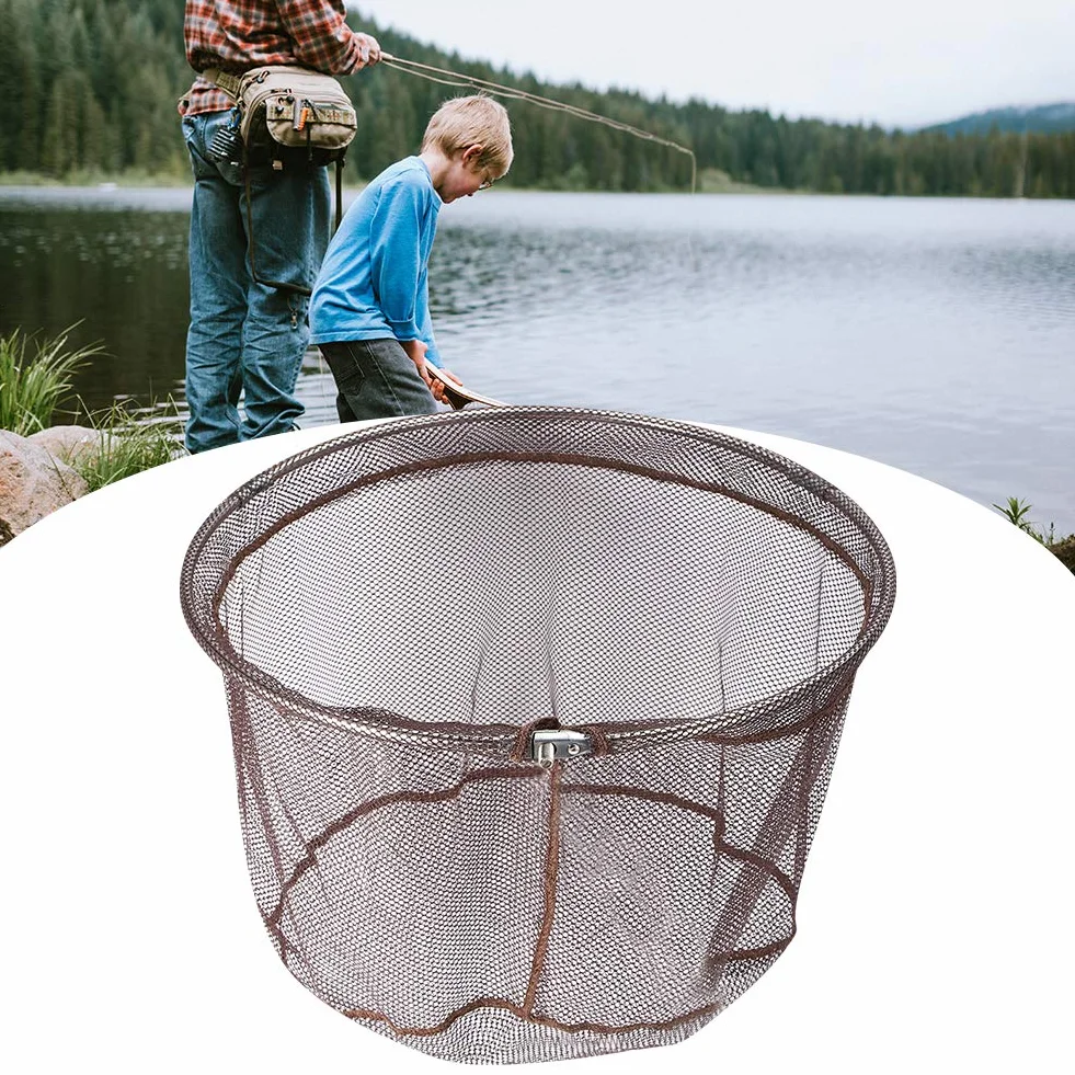 Fyearfly Cabezal de Red de Aterrizaje Plegable, Secado Rápido, Accesorio de Pesca Portátil