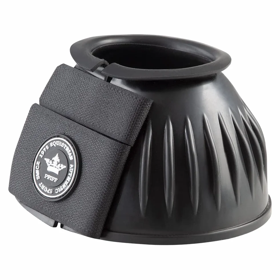 PFIFF 102997 Campanas de Salto con Doble Cierre de Velcro, Color Negro XXL