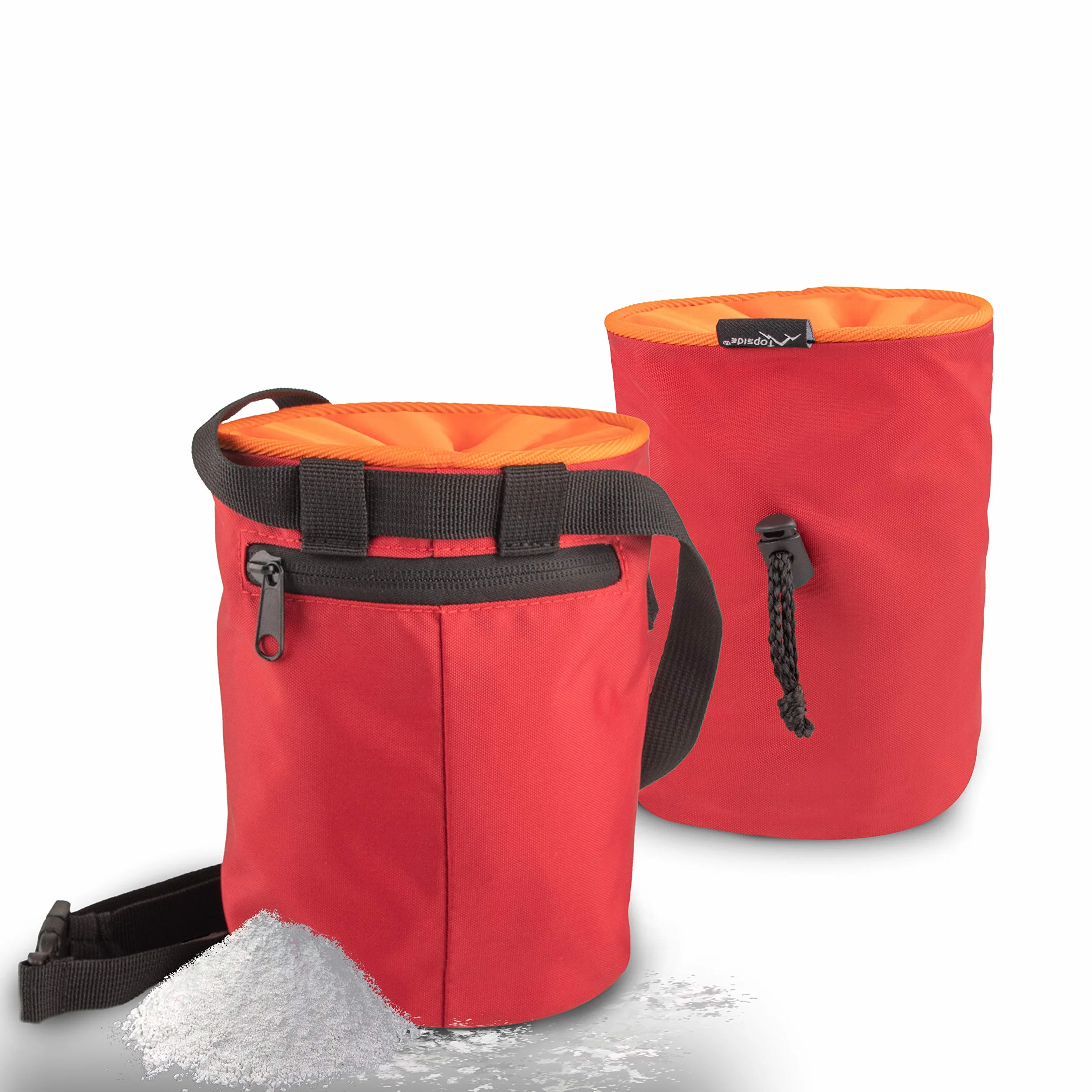 Bolsa de magnesio para Escalada en Bloque y Tradicional con Bolsillo Cremallera