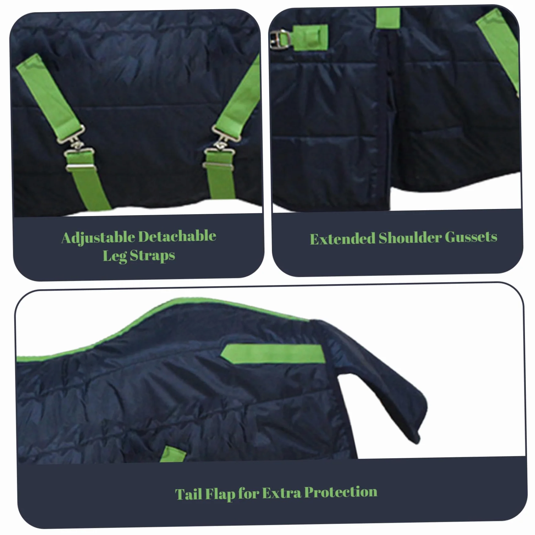 Manta para caballos, manta de invierno para caballos, 39 pulgadas, impermeable, de lujo, resistente al viento y cálida, espesa para invierno para mini, pony, potro, mantas