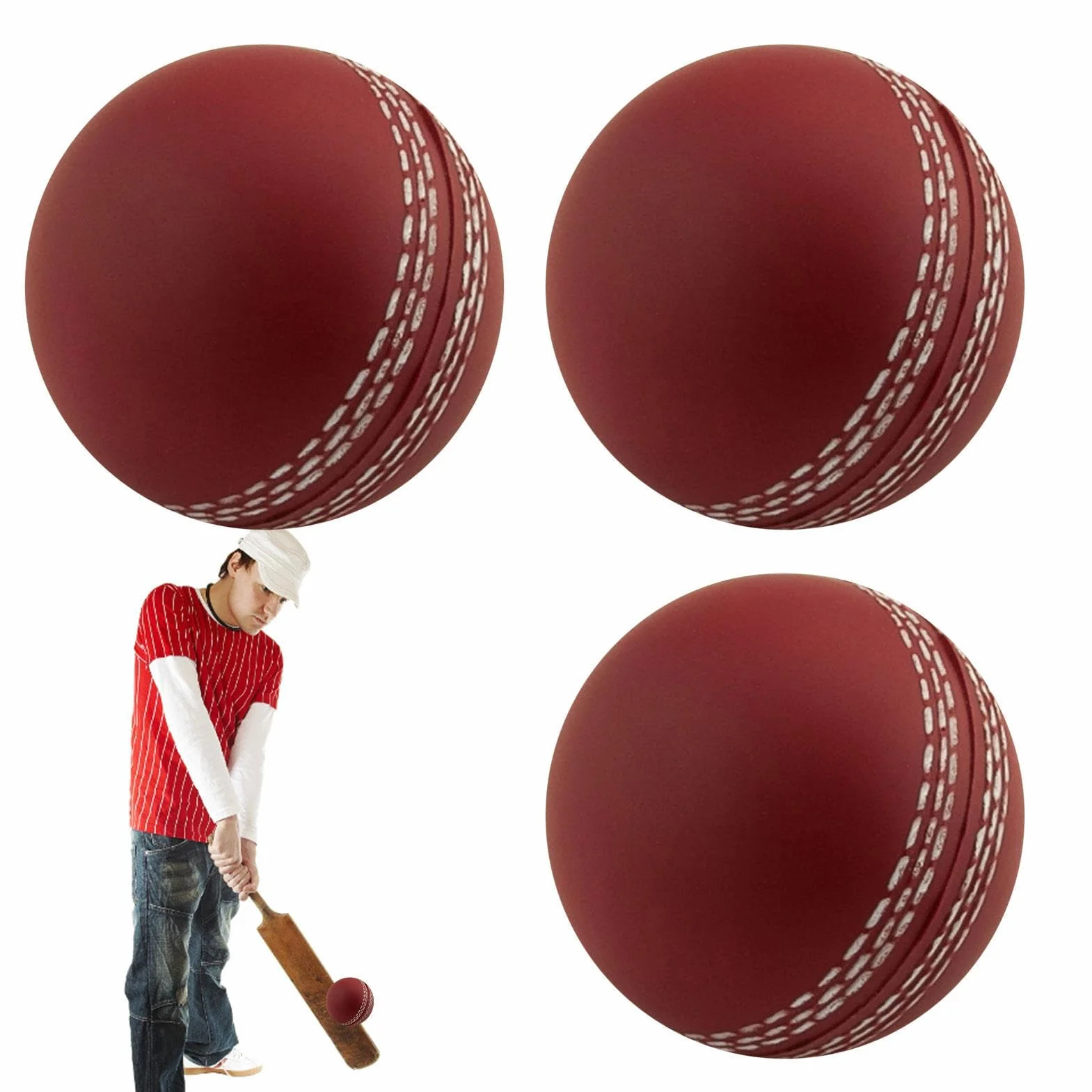 Viento Críquet Pelotas Entrenamiento Blandas para Interior y Exterior