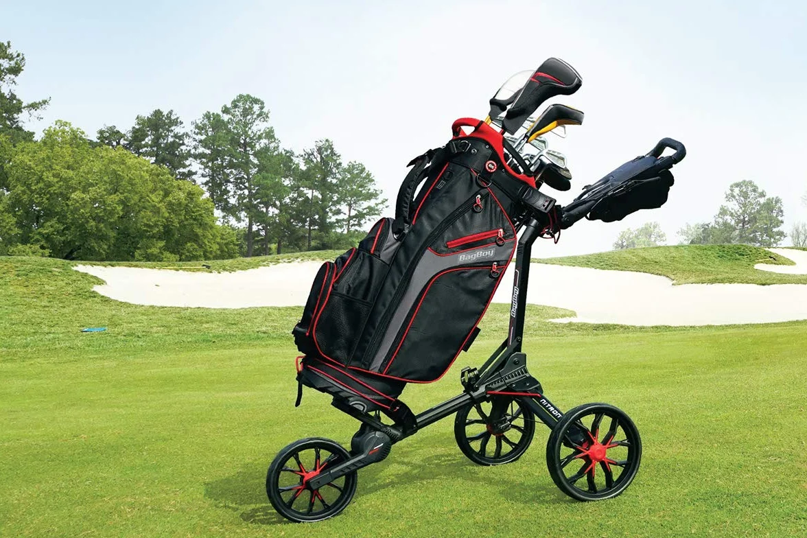 Bag Boy Nitron Trolley Carrito de Golf de Tres Ruedas