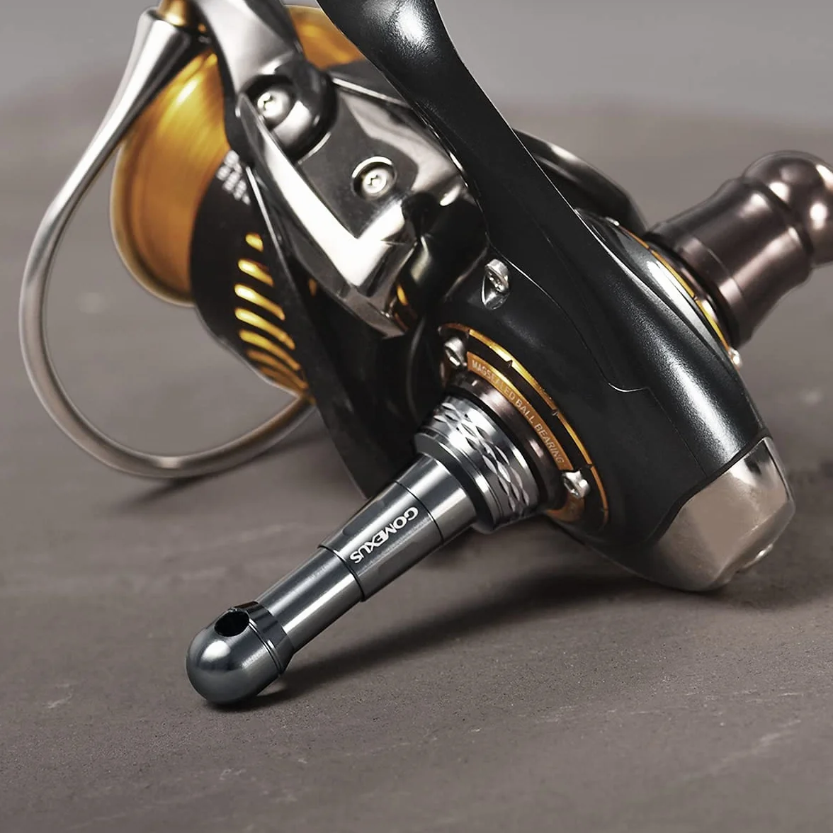 GOMEXUS Soporte Antirayaduras de Carrete Plegable 48mm para Shimano Stella Vanquish 1000-4000 Daiwa Exsit Spinning Reel Stand