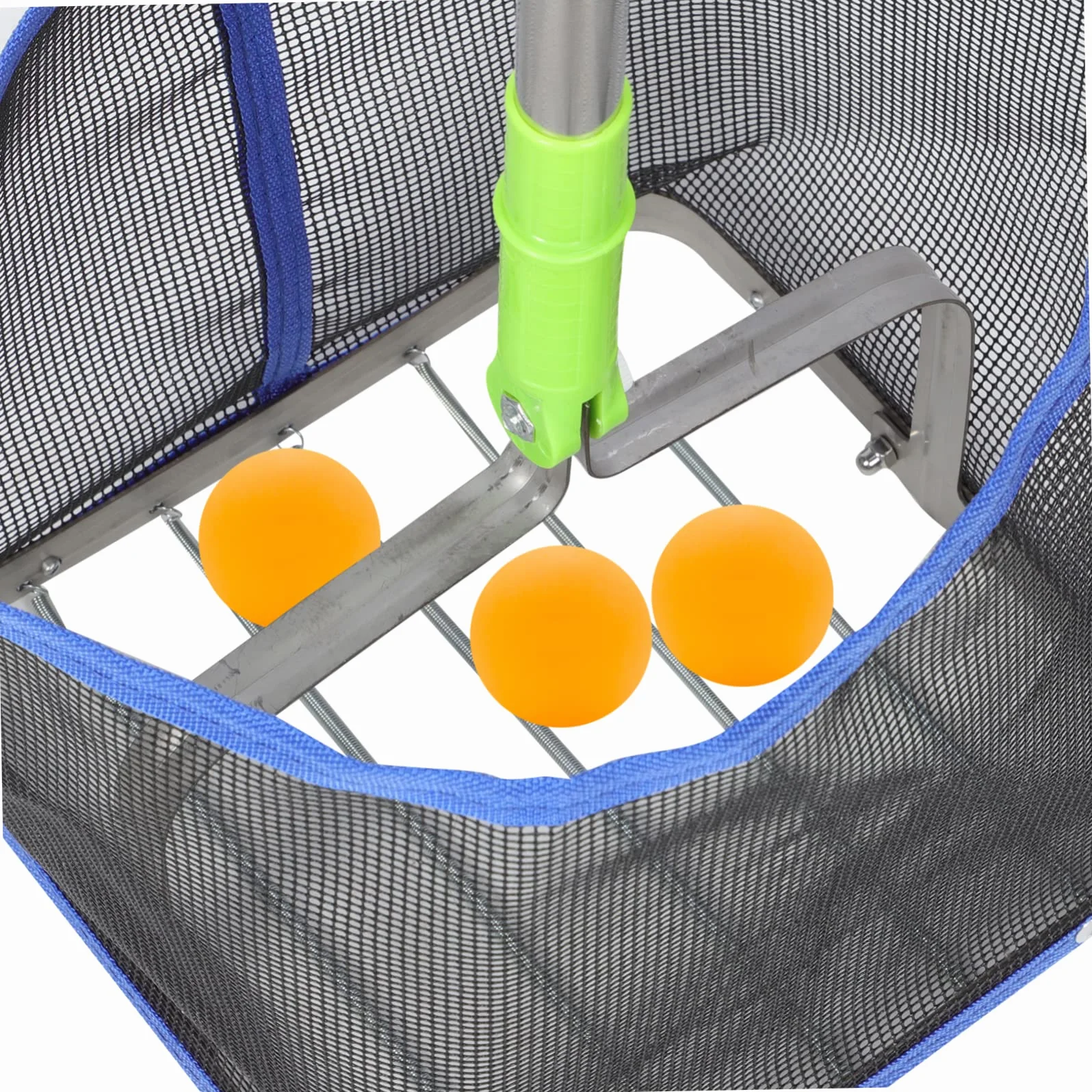 Recogedor de balones de tenis de mesa portátil mango telescópico ajustable azul