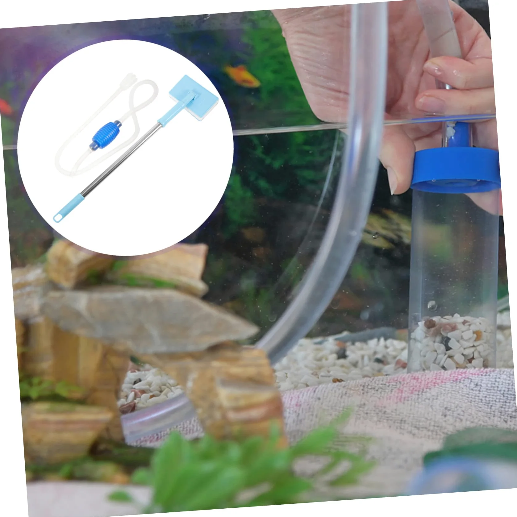 YARNOW 5 Juegos De Cambiador De Agua para Pecera De Grava para Pecera Bomba De Sifón para Pecera Limpiador De Pecera para Pecera Accesorio para Pecera Sifón