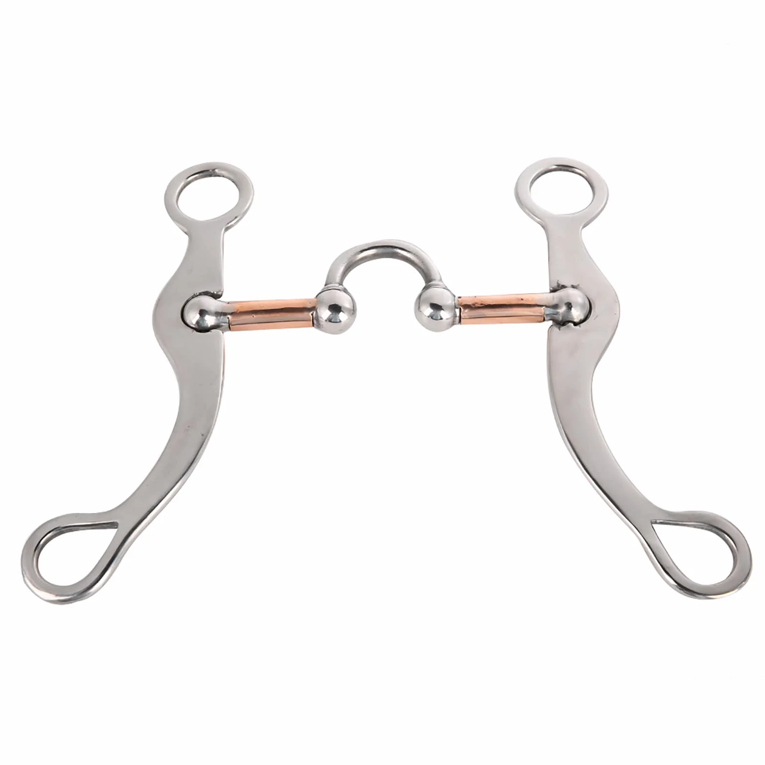 KIMISS Happy Mouth Roller Broca de Espesor de Acero Inoxidable Rodillo de Broca de Boca Suelta para Caballo - Anillos de Acero Inoxidable Duraderos