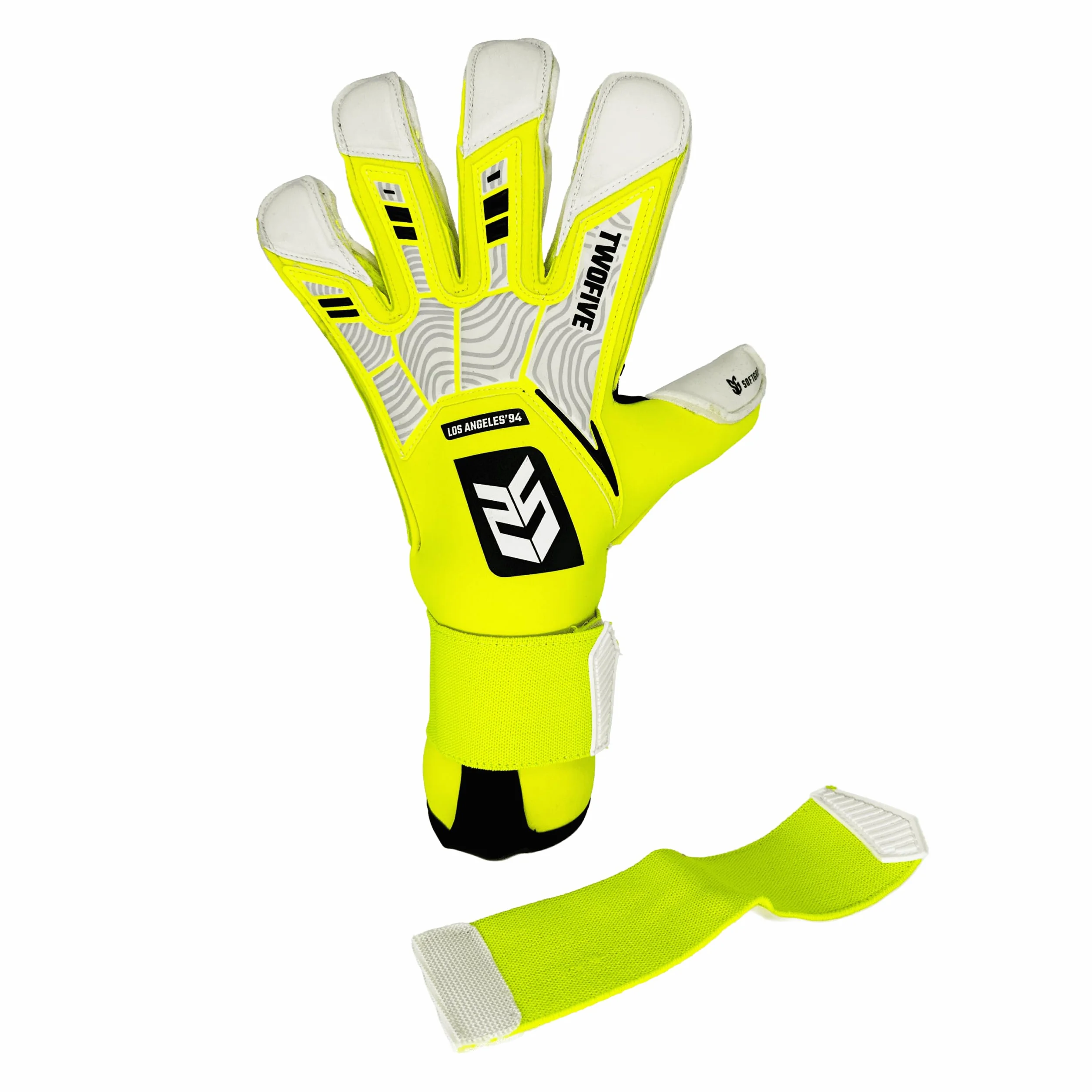 TWOFIVE Advance Guantes de Portero para Niños y Jóvenes Talla 4-11 Amarillo Naranja