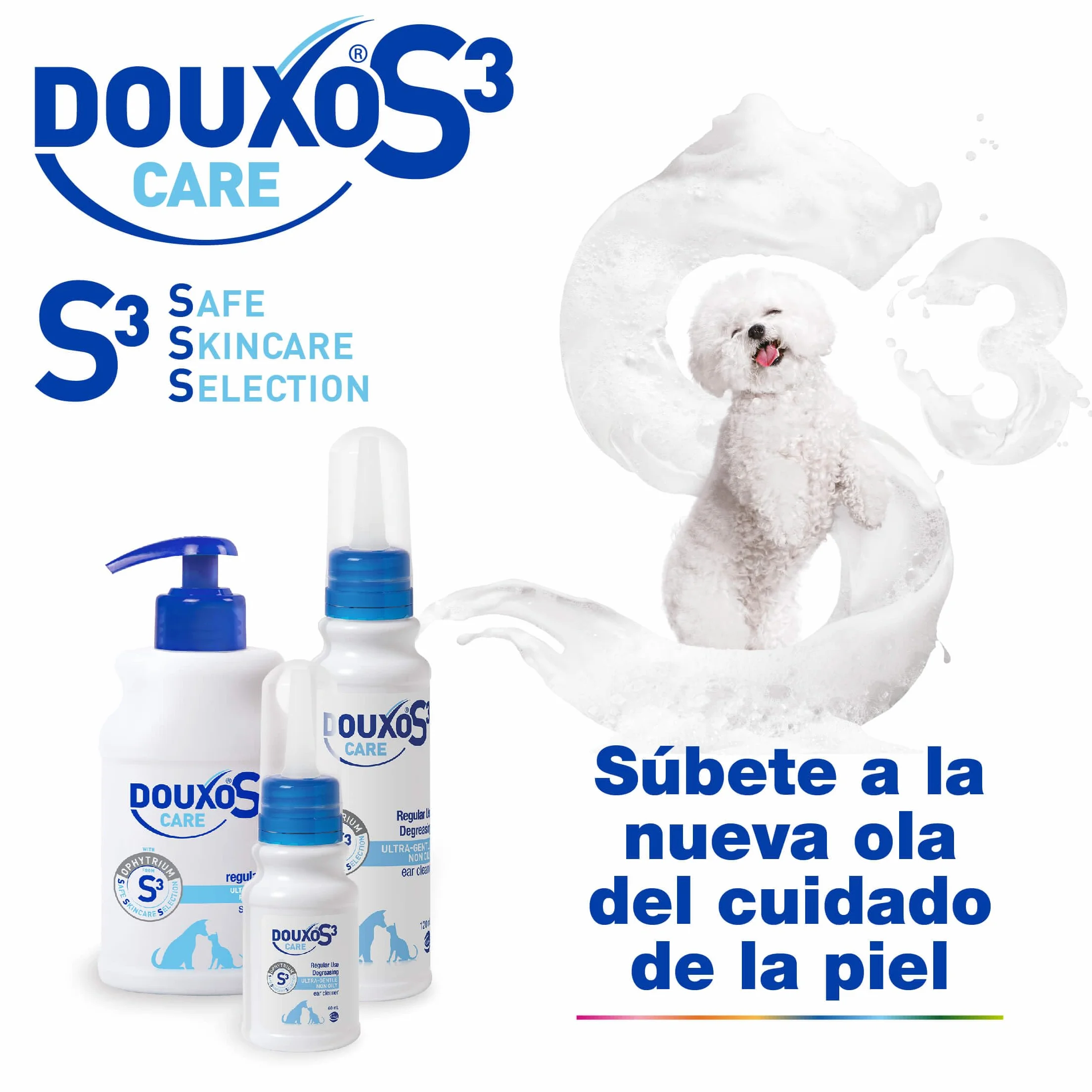 Douxo S3 Care - Loción Auricular para Perros y Gato - Higiene - Uso frecuente (120 ml)