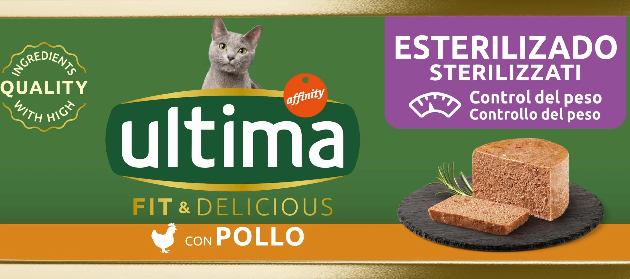 Ultima Fit & Delicious Comida Húmeda para Gatos - Mousse con Pollo: 24 latas de 85g