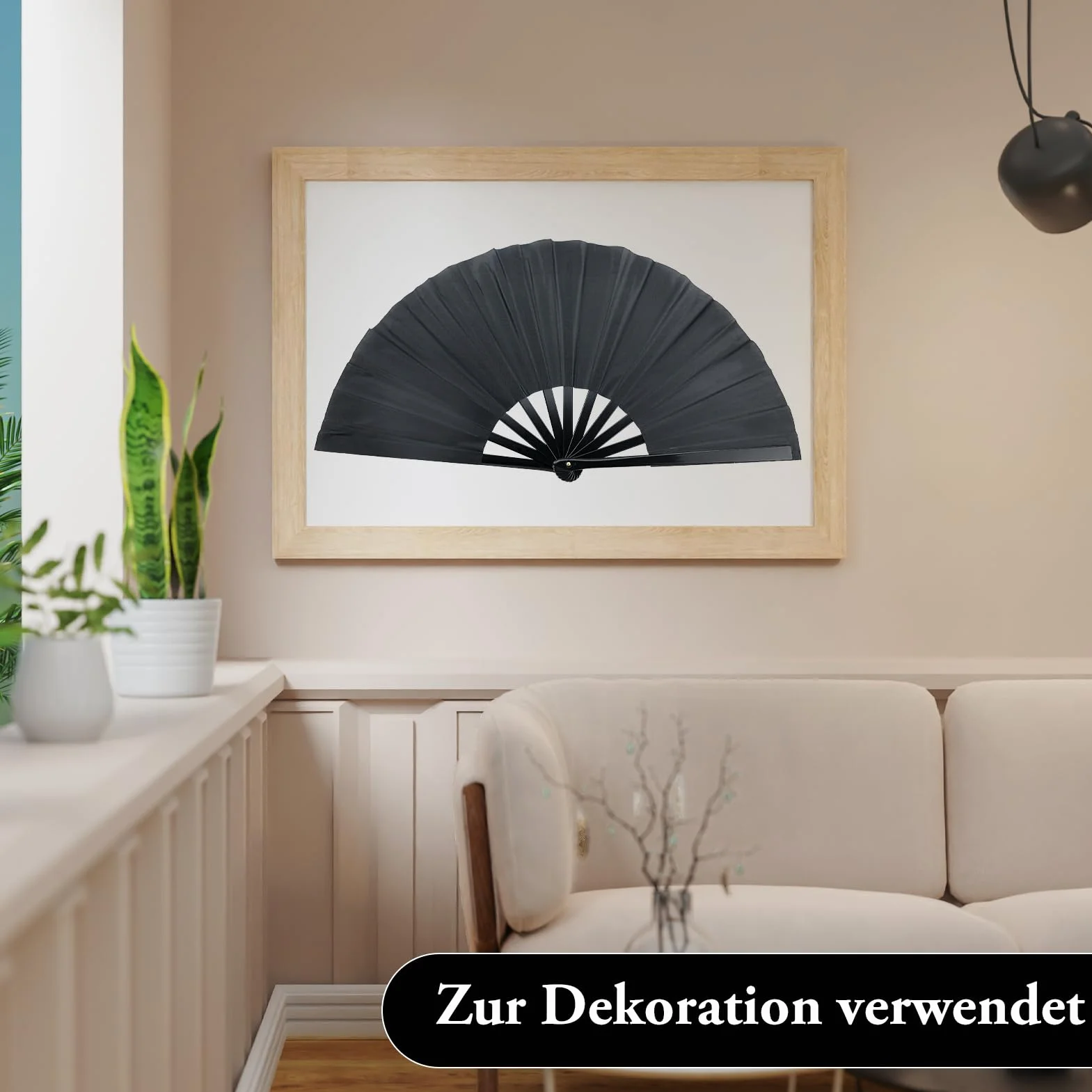 Abanicos Seda Plegables Portátiles 3 Piezas con Funda Tela Protectora para Danzas Disfraces Decoración
