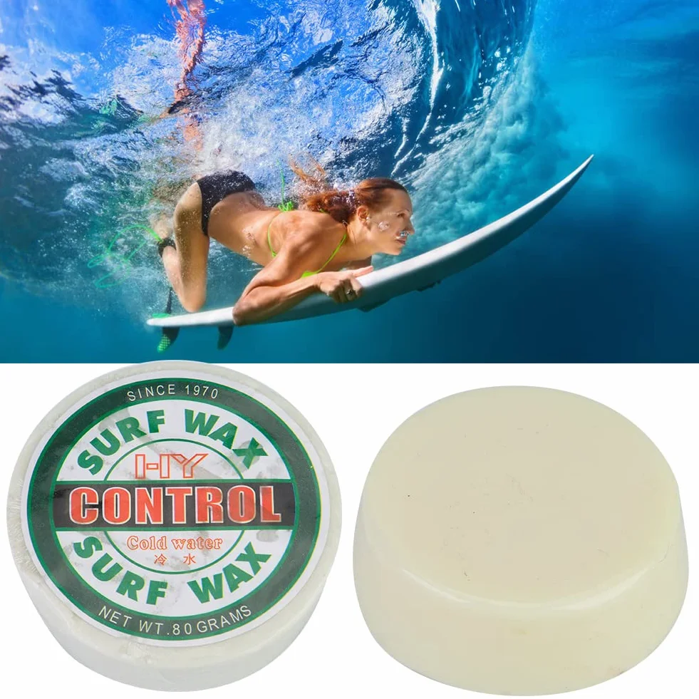 Juego de Cera para Surf, Base Antideslizante Duradera, Cera Tropical/Cálida/Fría para Tablas de Surf, Diseño Compacto y Liviano, Ideal para Surfistas y Patinadores (Verde)