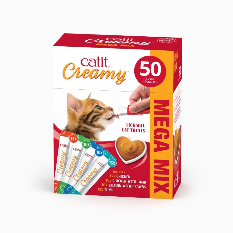 Snack húmedo para Gatos Catit Creamy Multi Pack 50x10gr