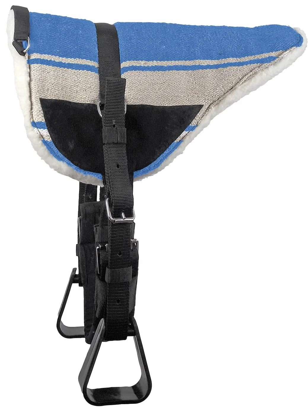 Brama West Westernpad Navajo - Almohadilla de equitación Western con asidero acolchado (azul, cob)