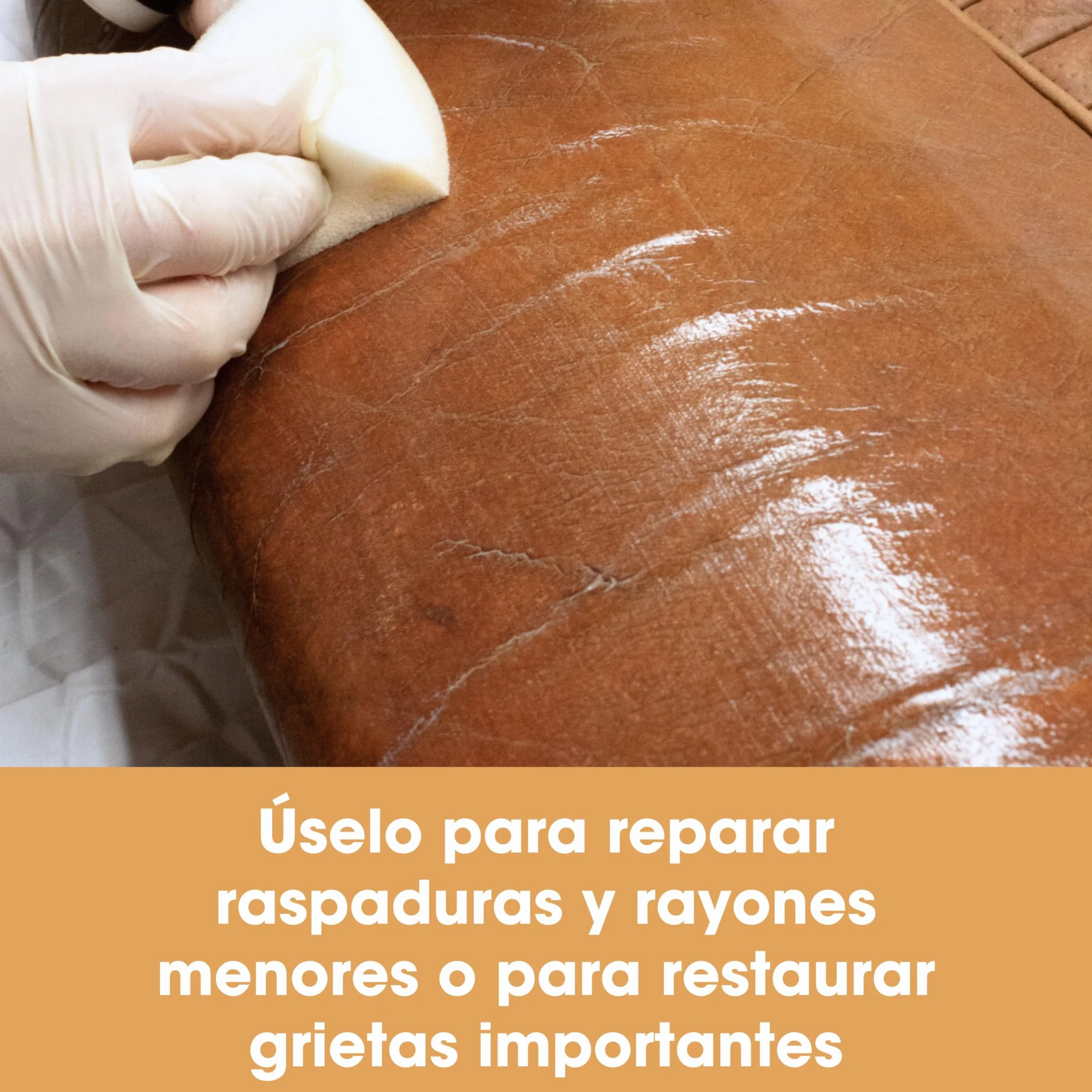 Furniture Clinic Carpeta de cuero, un relleno líquido que se puede utilizar para fortalecer el cuero desgastado o agrietado (250 ml)