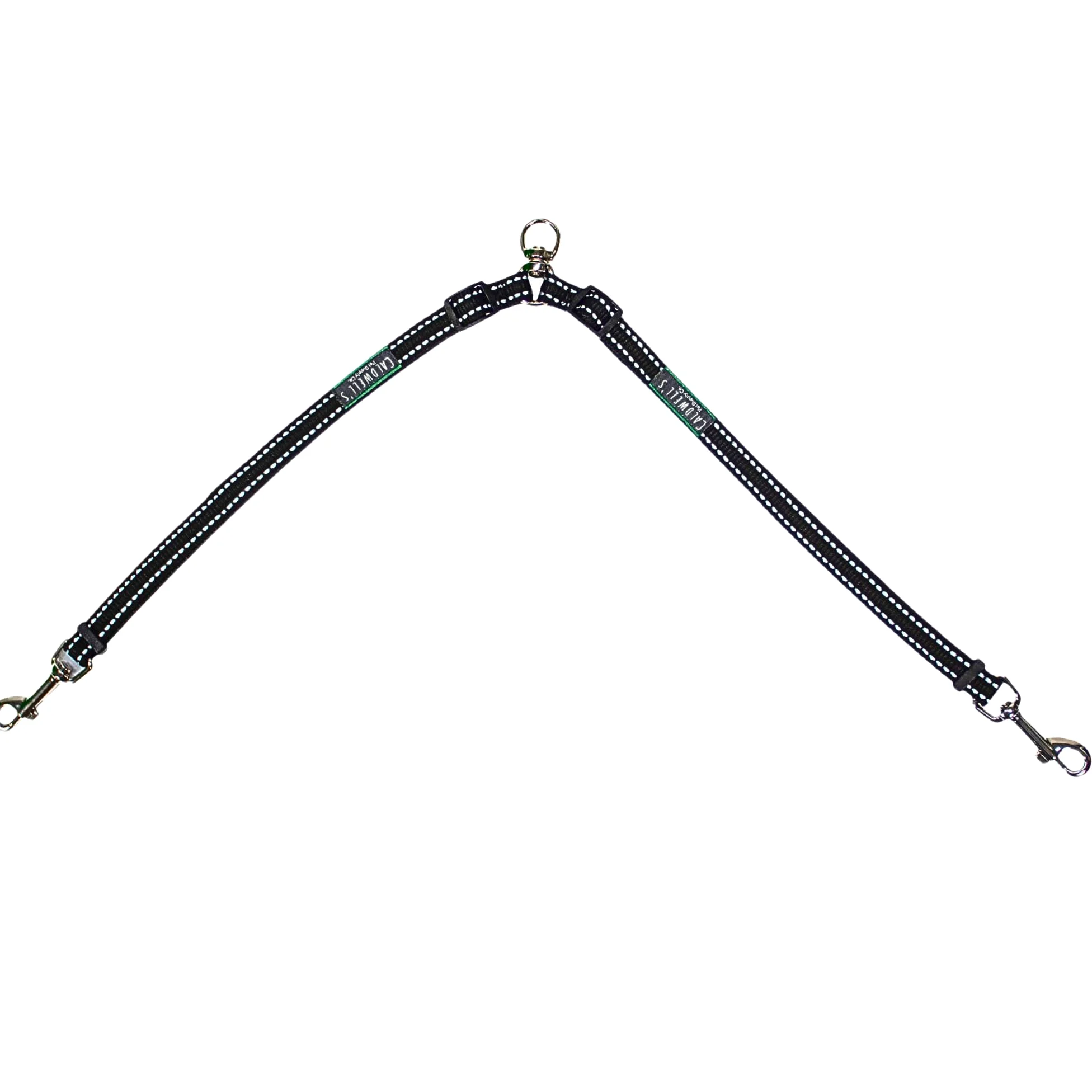 Caldwell's Pet Supply Co. No Perro enredo acoplador Correa de Perro, Perro Doble de Walker - Trainer Correa - Dos Perros Divisor Ajustable Resultado: 1 X 11-20 Pulgadas