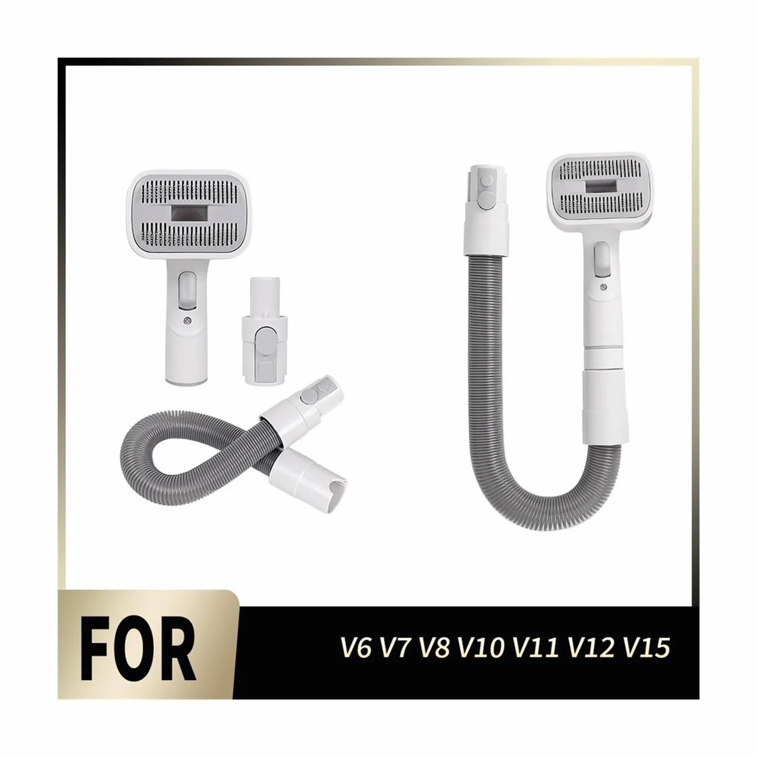Accesorio De Vacío for Cepillo De Pelo for Mascotas, Compatible Con Dyson,V6 V7 V8 V10 V11 V12 V15, Manguera Extendida for Mascotas Medianas Y Grandes