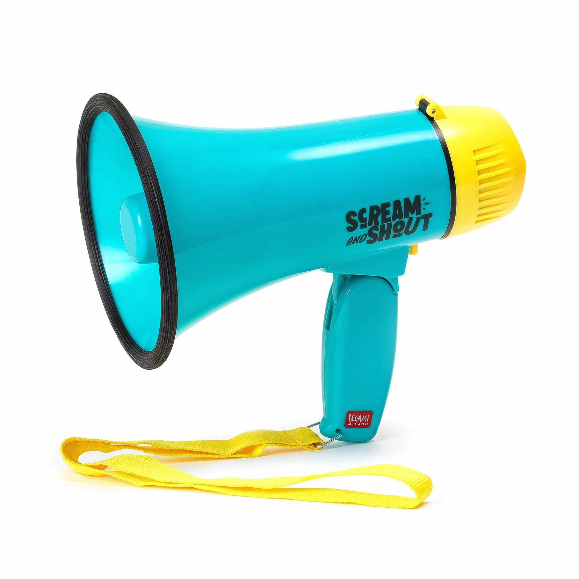 Legami Speaker Siren Megaphone Voice Function Adjustable Volume Cry White