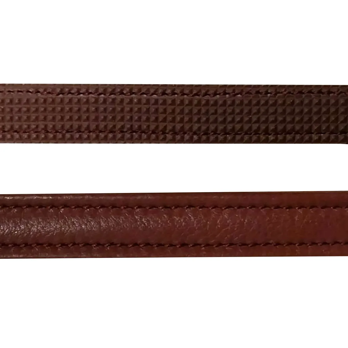 Dy'on Riendas de cuero New English Huntergrip en tamaño: Completo (EU). - marrón - Completo