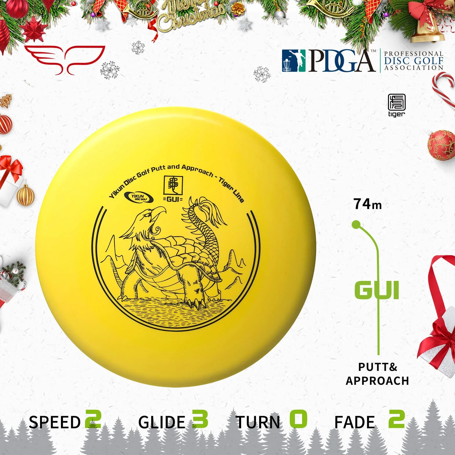 YIKUN Juego de Disc Golf