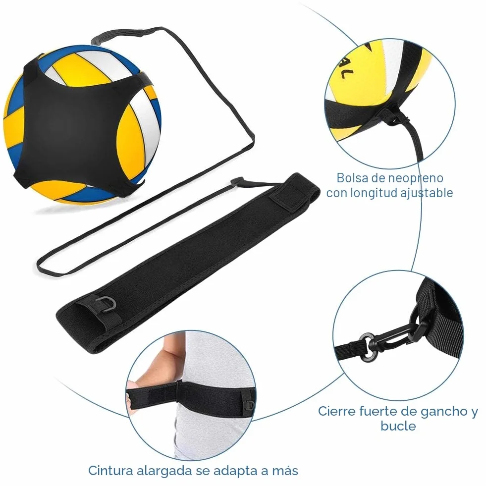 Yosoo Health Gear Kit de Entrenamiento de Voleibol con Correa de Cintura para Práctica en Solitario