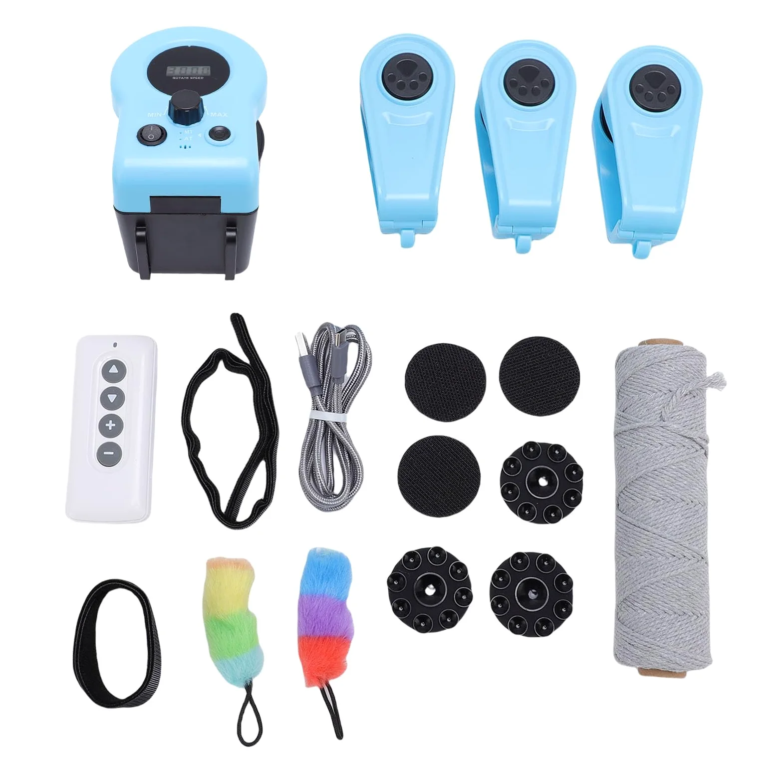 Juguete Interactivo para Gatos, Ejercicio Eléctrico para Gatos con Control Remoto con Sonido, Imitación de Plumas Voladoras de Pájaros, Juguete para Mascotas para Comodidad en Interiores,
