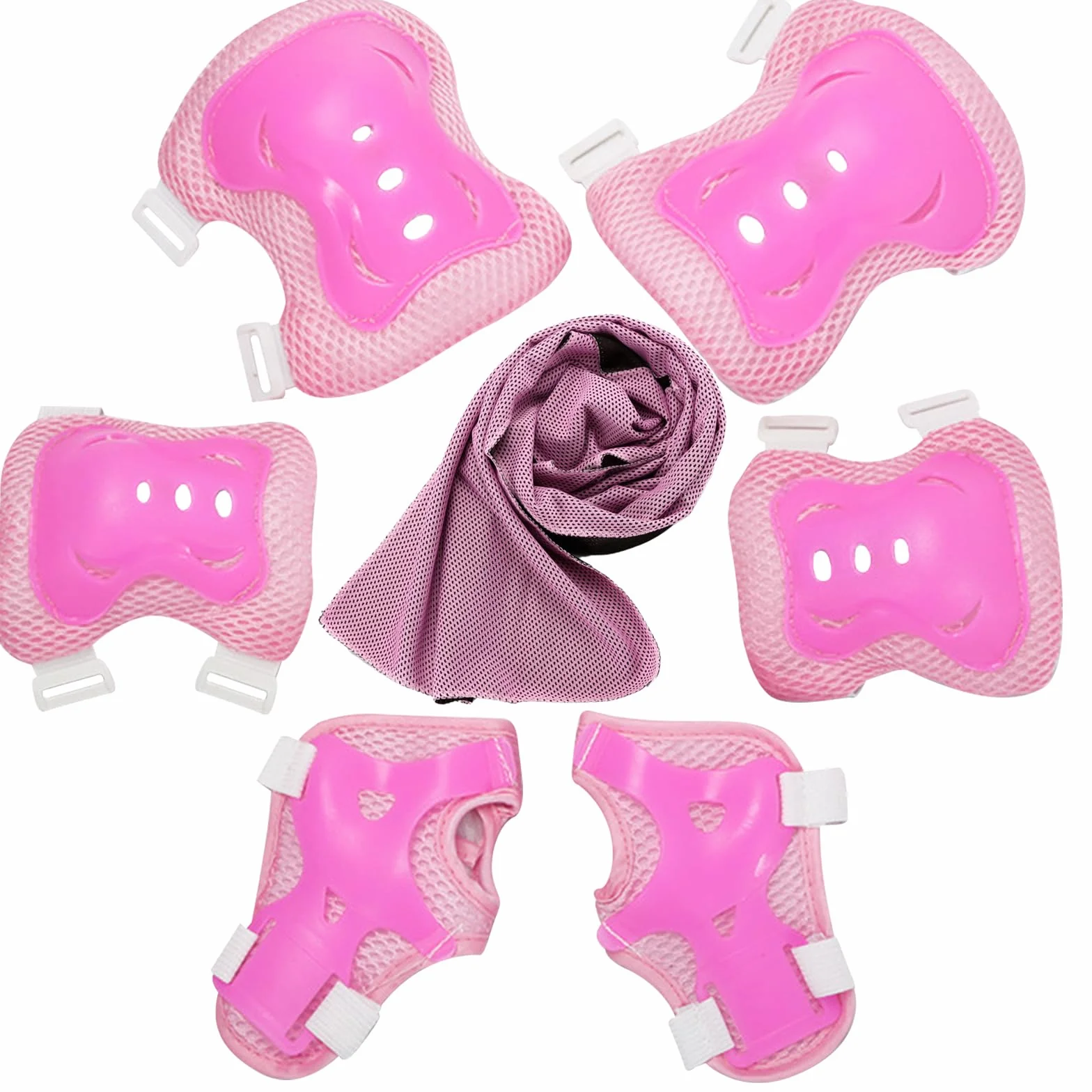 BDSHUNBF Set 6 Piezas Protecciones Patines Niño Niña Rodilleras Coderas Muñequeras
