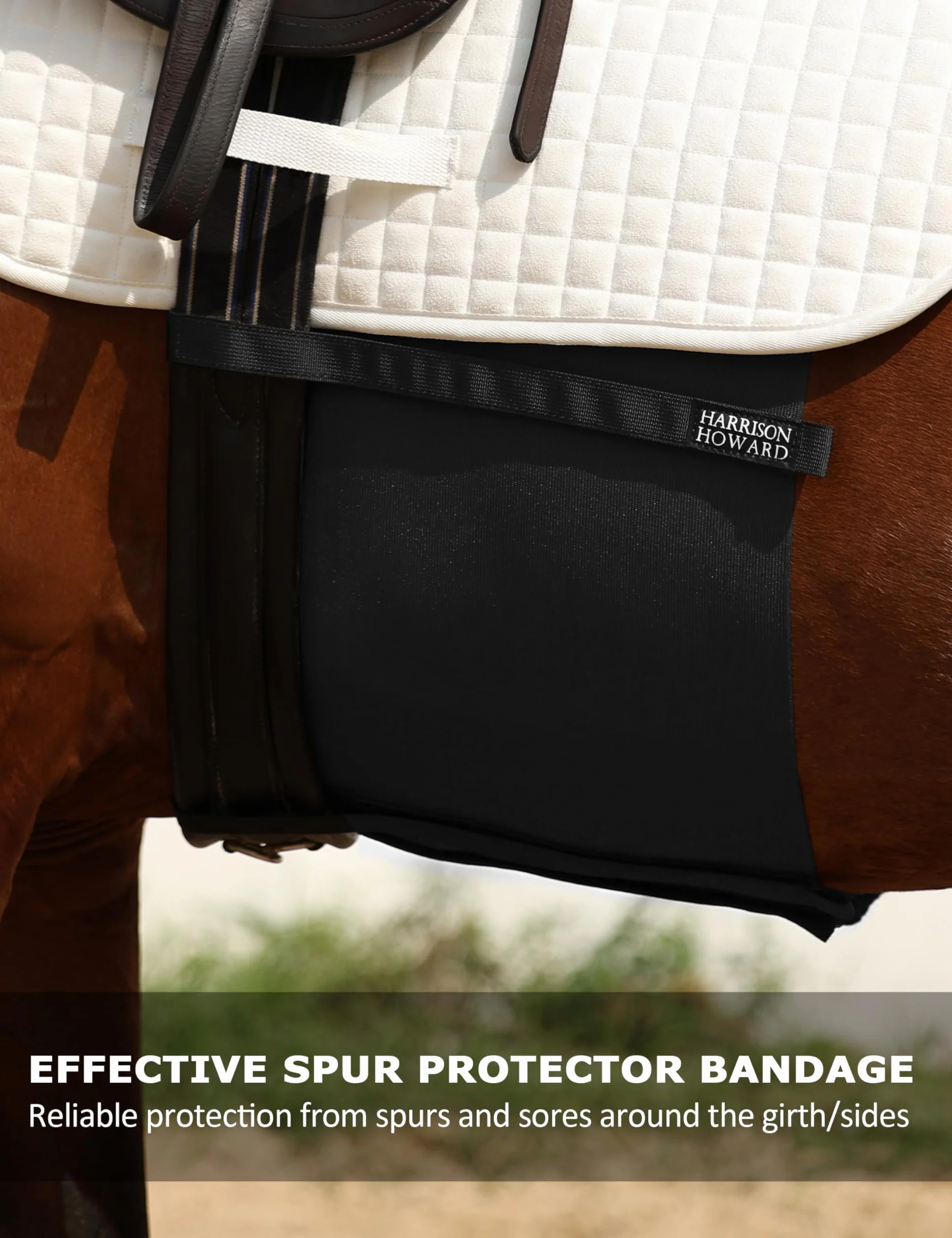Harrison Howard Protector para el vientre del caballo del vendaje del cuerpo del vendaje del estímulo de la marca del protector