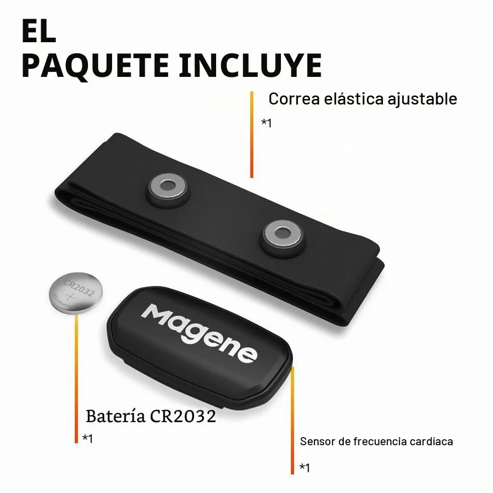 Magene H303 Heart Rate Monitor Chest Strap Ant+ Bluetooth iOS Android
