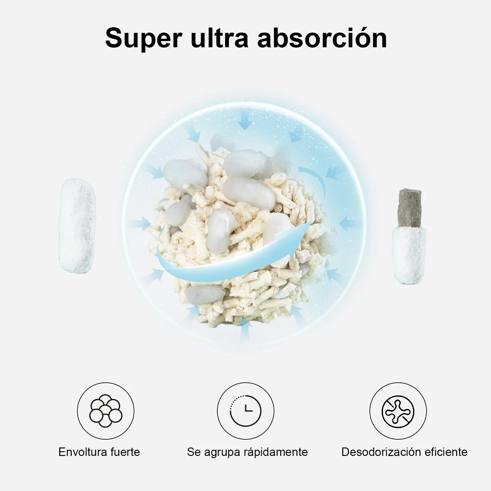 FUKUMARU Arena de Tofu para Gatos 10.8 kg, Arena aglomerante rápida para Gatos con Material superabsorbente, absorción instantánea, sin Polvo, bajo Rastro, Control de olores