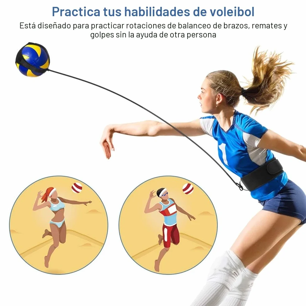 Yosoo Health Gear Kit de Entrenamiento de Voleibol con Correa de Cintura para Práctica en Solitario