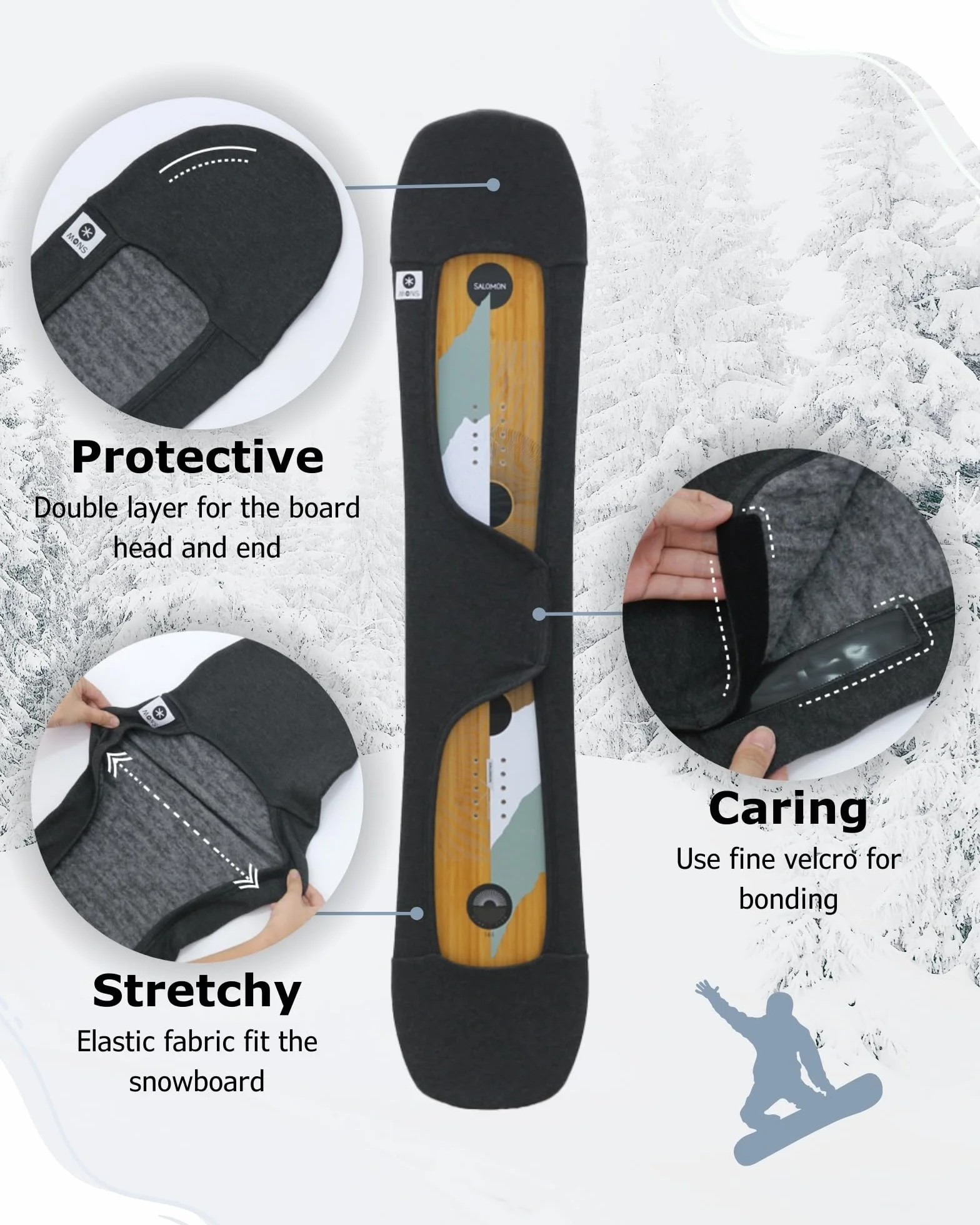 MONS Funda Protectora Flexible para Snowboard