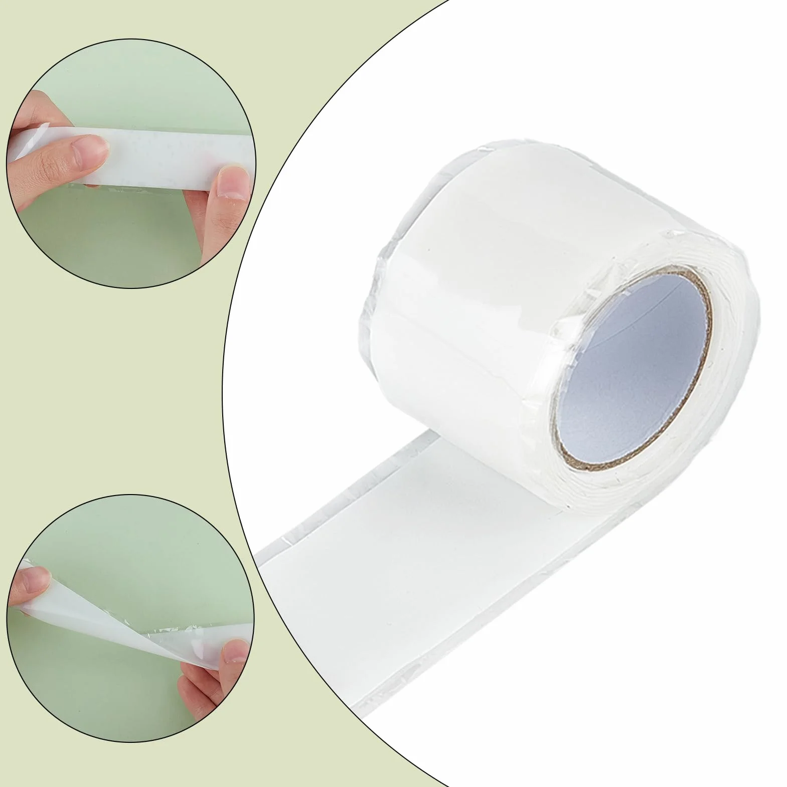 NICENEEDED 2 Rollo de Cinta para Envolver Bocados de Caballo, Protector de Silicona para Bocados de Caballo, Cinta Protectora Elástica para el Cuidado de la Broca del Caballo