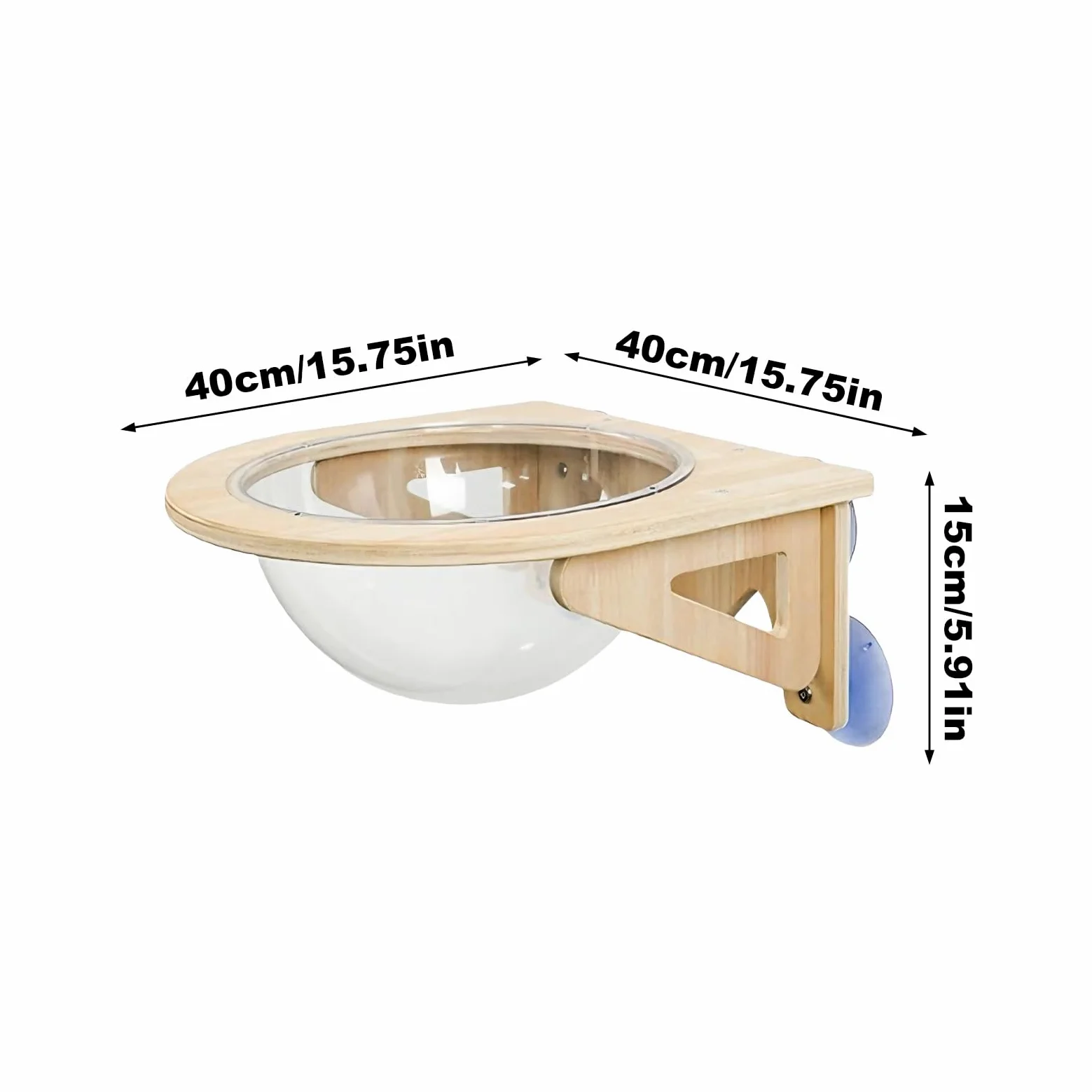 Repisas Para Gatos Para Pared Cueva de Mascotas con Ventosas de | Hamaca Ventana Para Gato Para Hogar Interior Apartamento Esquina Oficina Cocina Sala De Estar