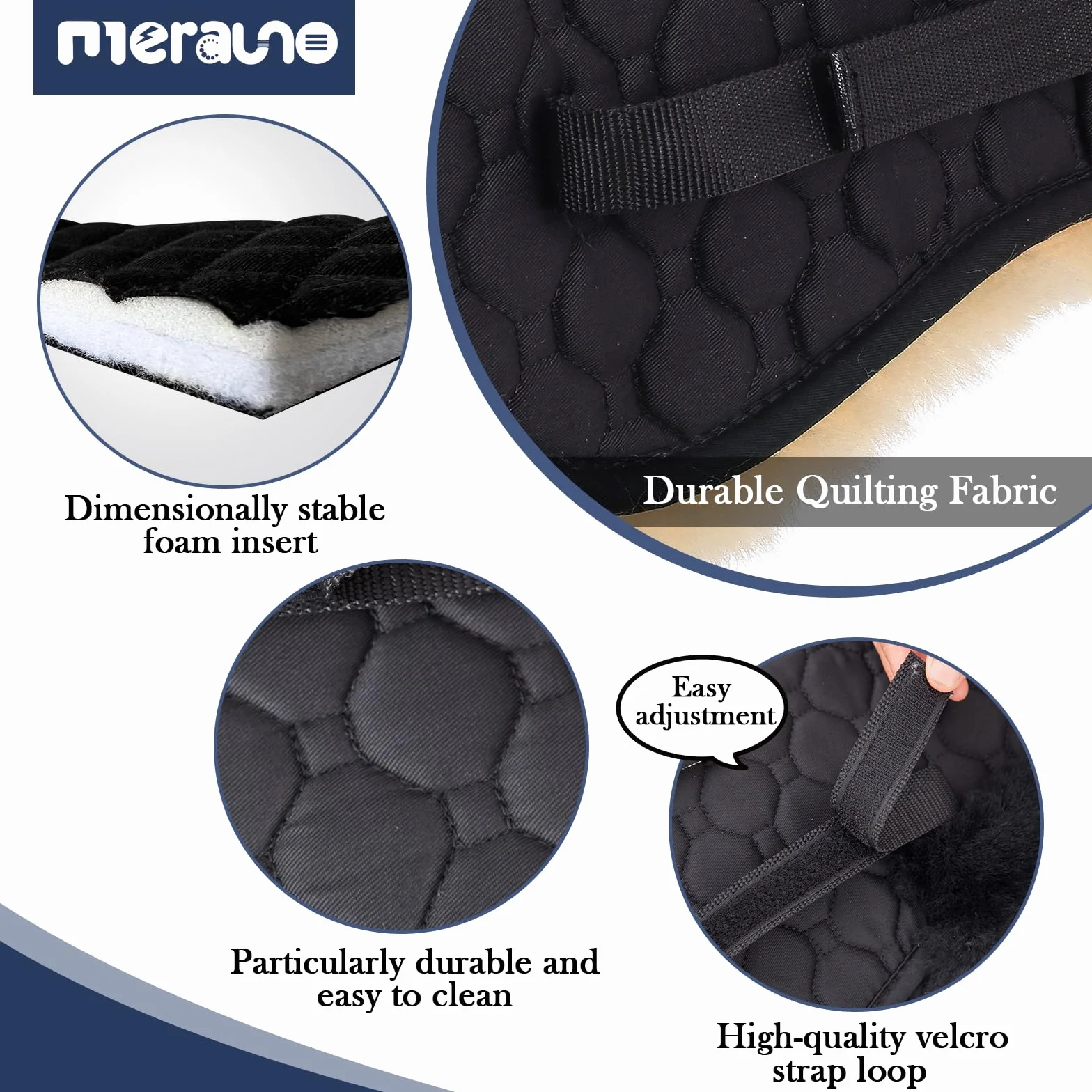 Lambskin - Cojín para silla de montar (piel de cordero)