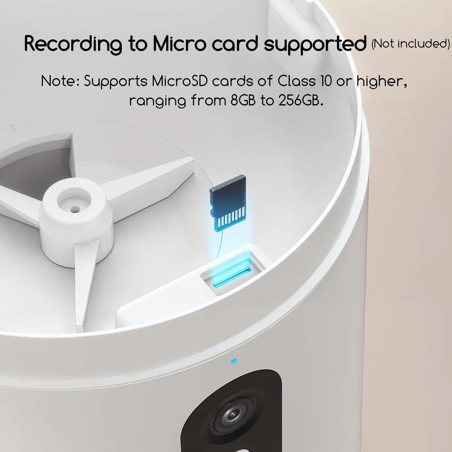Faroro Comedero Gato Automatico WiFi, 3MP HD Cámara con Visión Nocturna, 4L Alimentador para Perros/Gatos con Audio Bidireccional, App Control, Detección de Movimiento y Fuente de Alimentación Dual