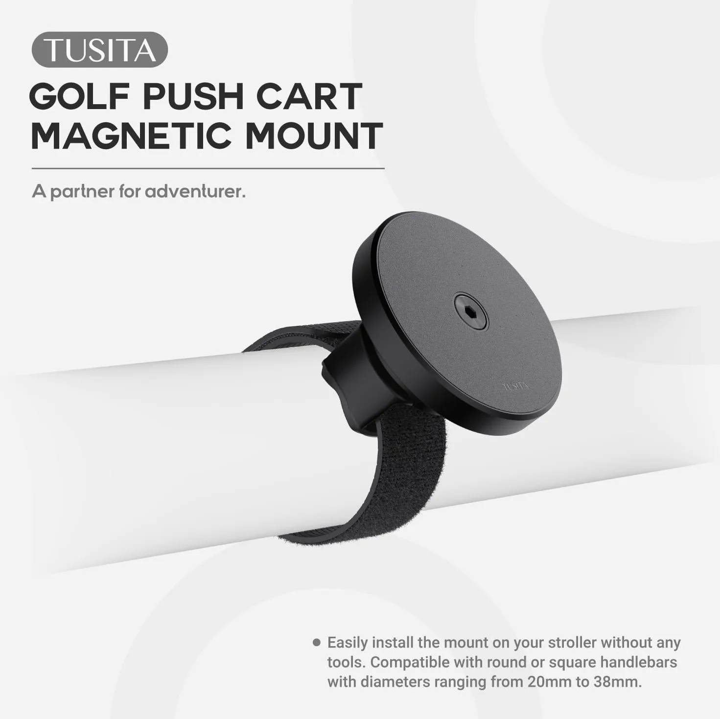 TUSITA Soporte Magnético para Telémetro Carrito de Golf Compatible con Magsafe
