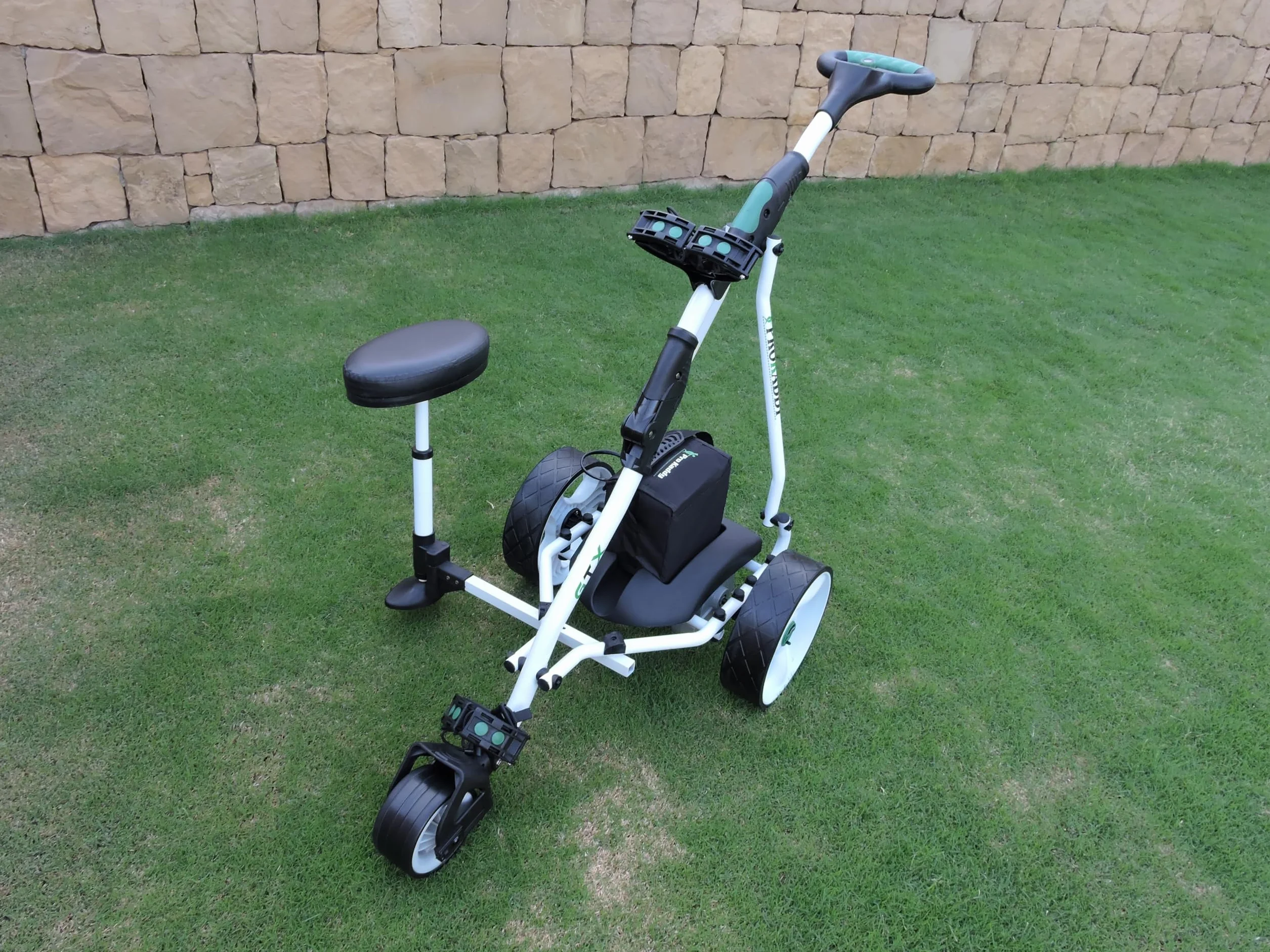 Carro de Golf eléctrico D3GTX Blanco Asiento removible USB batería 33amp