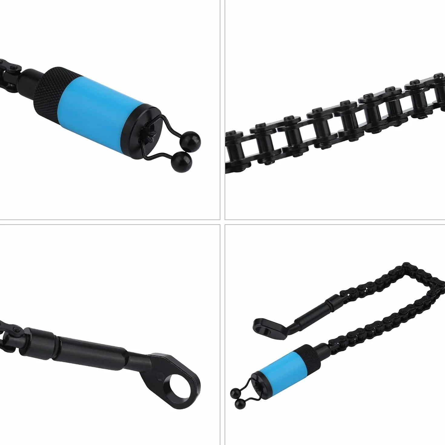 Sougayilang 4pcs Swingers de Pesca, Alarma de mordida Sensor Colgante para Pesca de Carpa con Caja de ABS