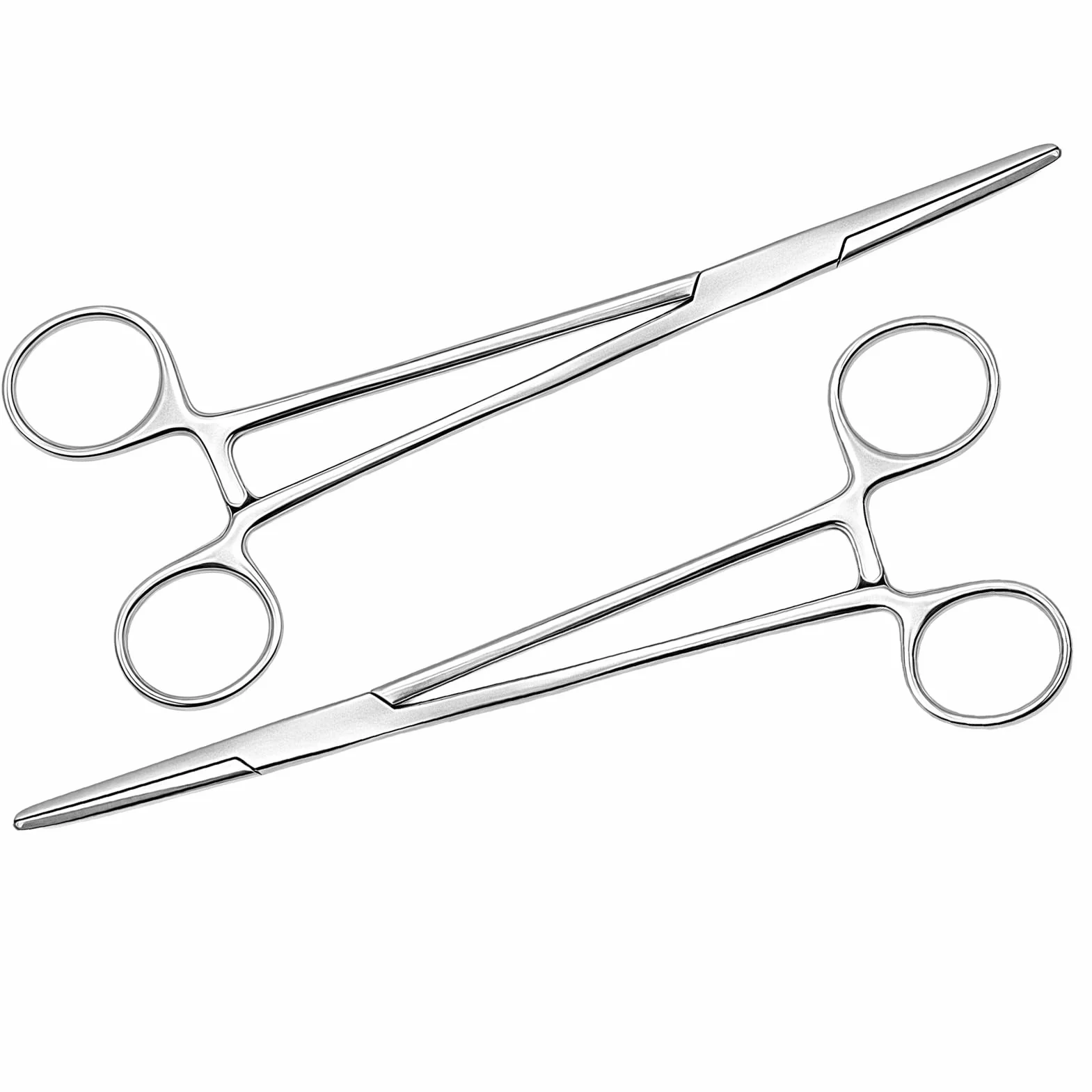 Pinzas para Perforar de Bloqueo 12,5cm Acero Inoxidable Mandíbulas Serratas para Cuidado de Mascotas Pesca Manualidades Recto