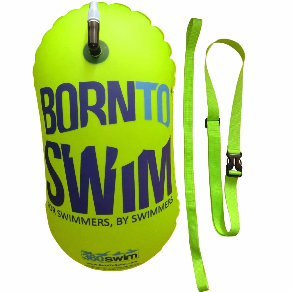 BornToSwim Schleppboje für Schwimmer Boya de Seguridad Brillante Unisex Adulto