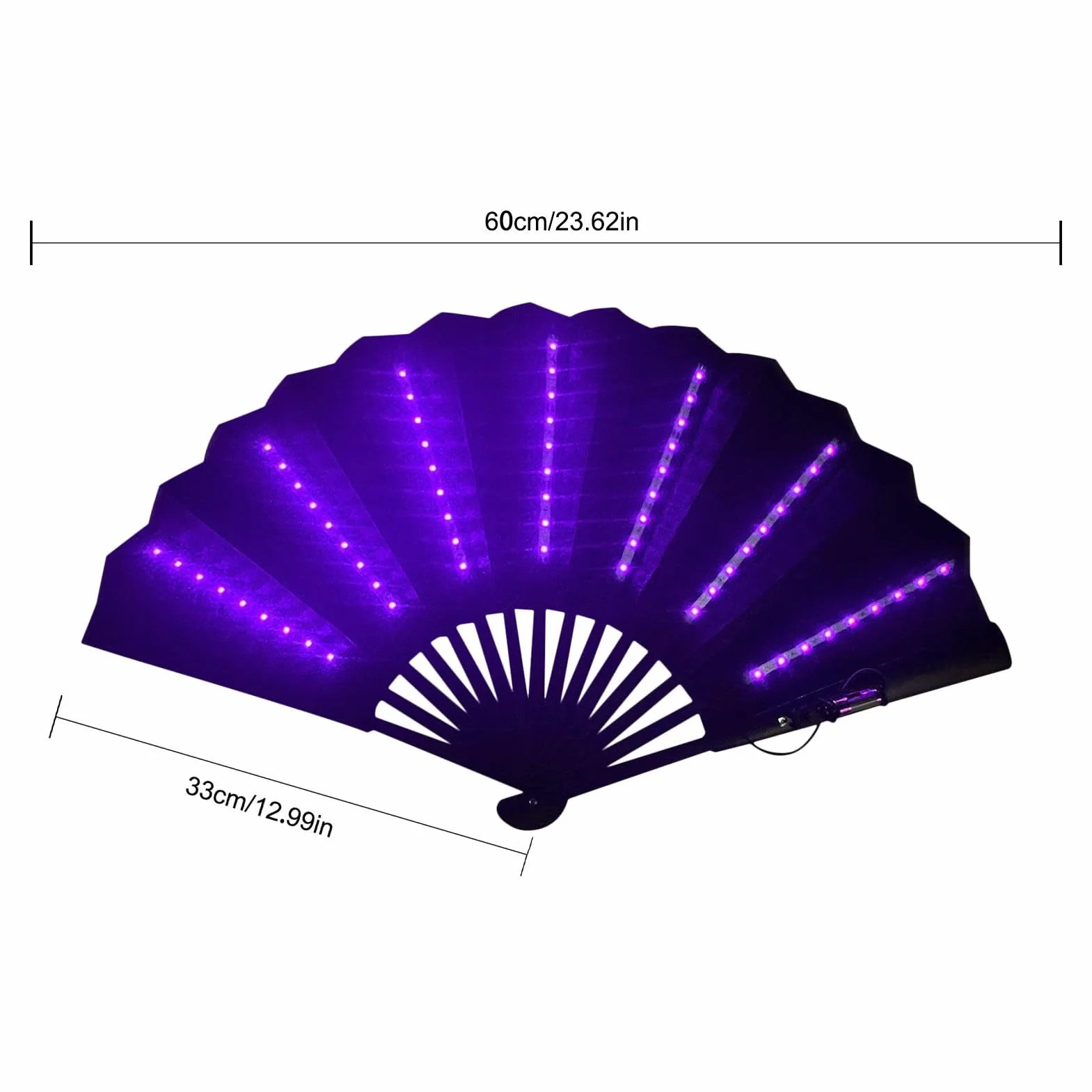 Abanico de mano plegable para festivales, ventilador de mano multiusos para viajes, accesorios de carnaval