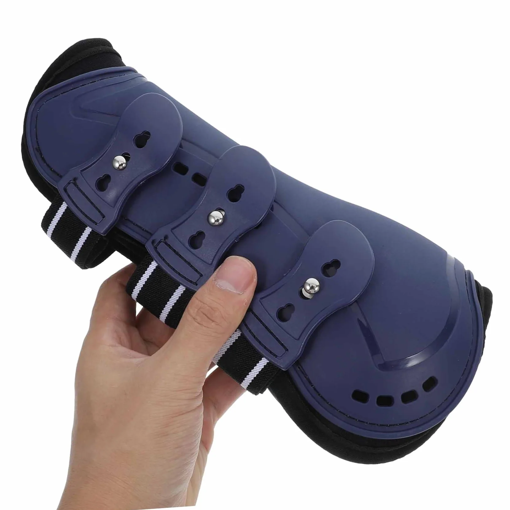 Toddmomy 4piezas Botas De Tendón para Caballos Protección PU Delanteras y Traseras para y Paseos Diseño Ergonómico y Resistente