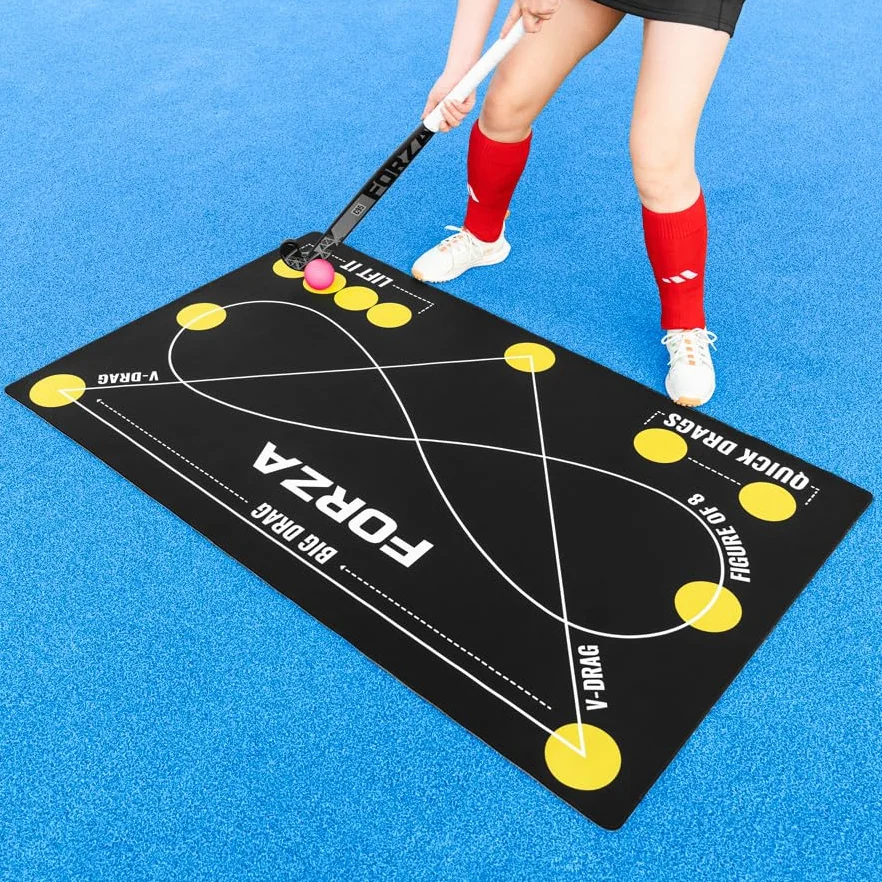 FORZA Alfombrilla de control individual de hockey 150 × 90 cm PVC antideslizante entrenamiento