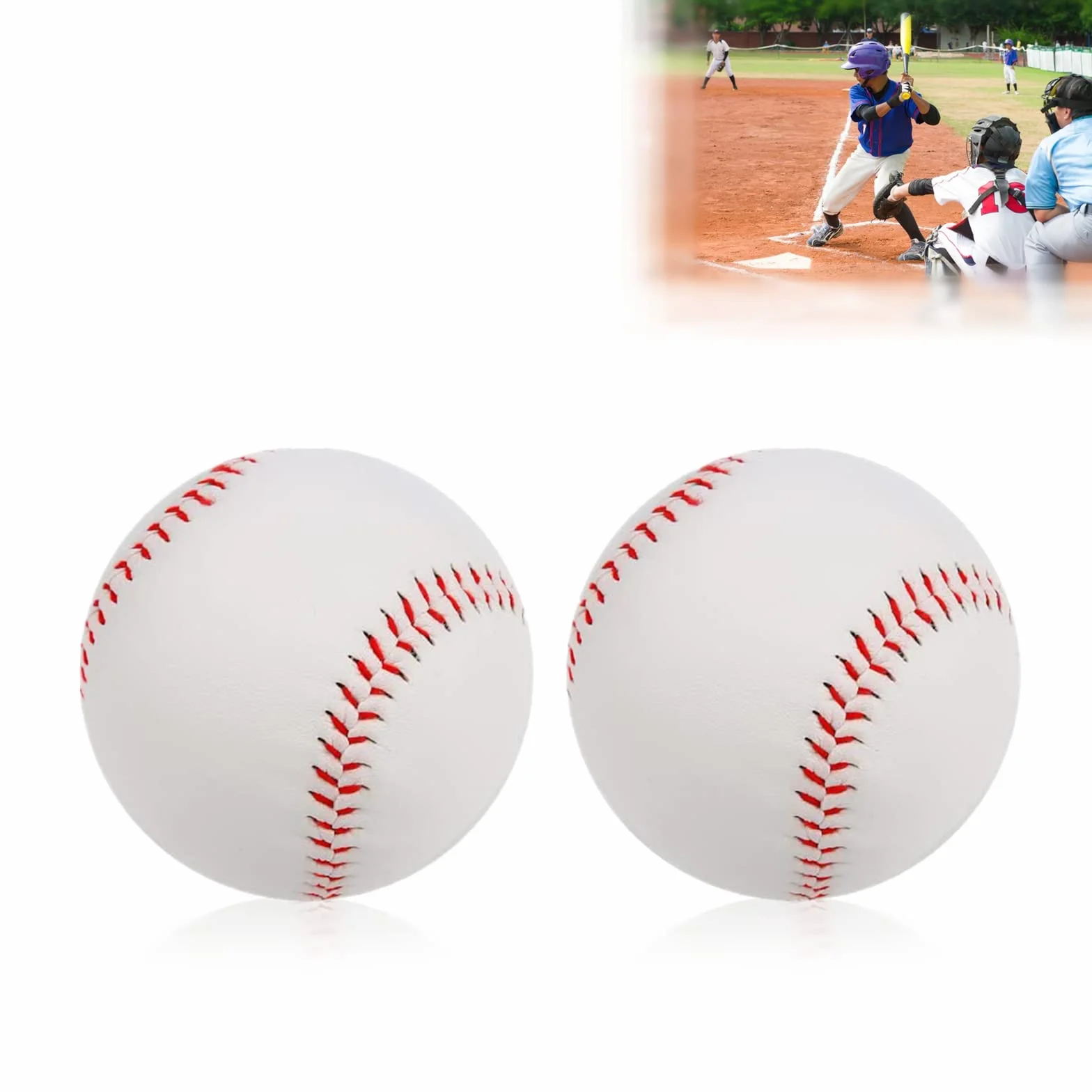Pelotas de béisbol Profesionales de Espuma Suave PVC Cosidas a Mano