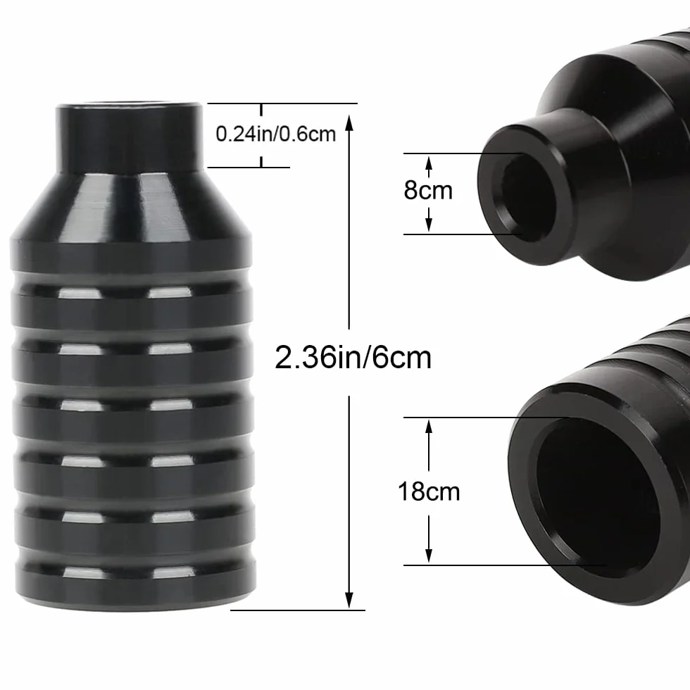 Pro Stunt Scooter Pegs 2 unidades Rainbow negro aluminio eje 12,9 niveles tuerca fijación 5050s Grinds