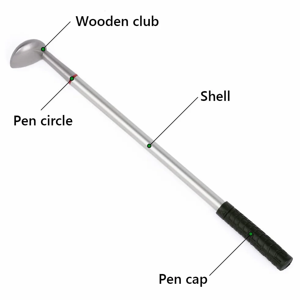 Golf Pen Set with Flag, Mini Golf Club Pen, 3 Pen Holders, 4 Balls, 9 Refills