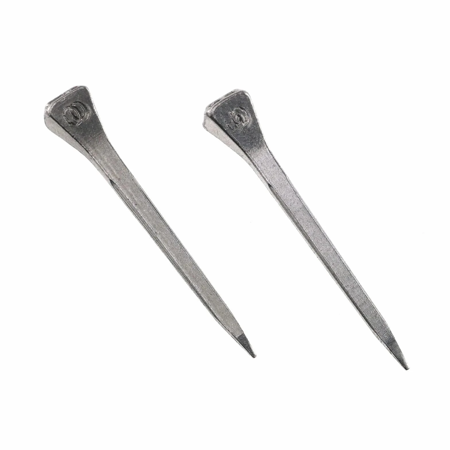 40 Piezas Clavos para Herraduras 54mm - Acero al Carbono Antioxidente - Clavos Estables para Caballos - Reparación de Herraduras/Pezuñas - Plateado