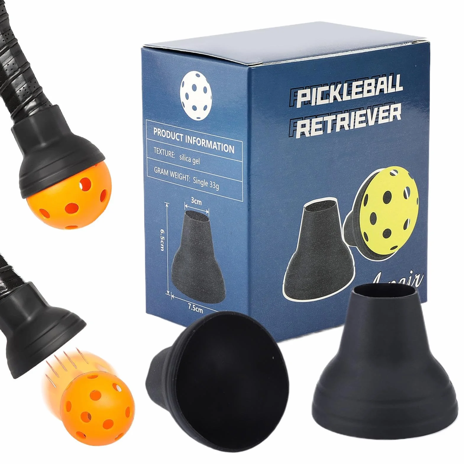 Tennis Ball Retriever, Portable Tennis Picker, Table Tennis Suction, Court Accessory
